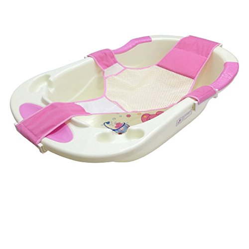 Buy Generic pink Infant Baby Adjustable Bath Seat Bathing Bathtub Seat Baby Bath Net Safety