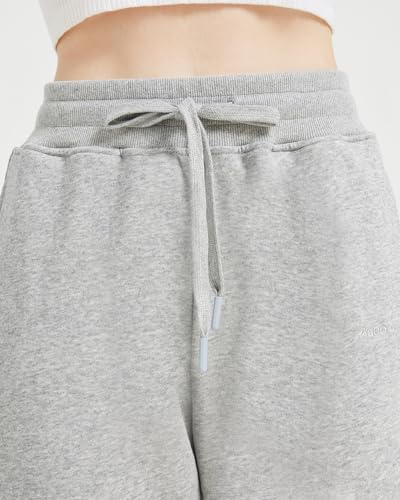 Zylioo Tall Women's Straight Leg Sweatpants 32"/34" Inseam Elastic Waist Casual Pants for Tall with Pockets Open Bottom3