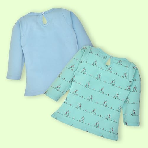Image of LuvLap Baby Girls 100% Cotton Full Sleeve Girls Top Pack of 4