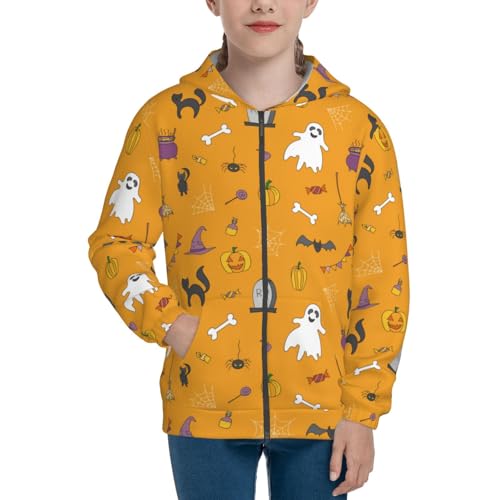 Glowing Night Butterfly Kid Hoodies Boys Zip Up Sweatshirts Girls Pullover with Pocket3