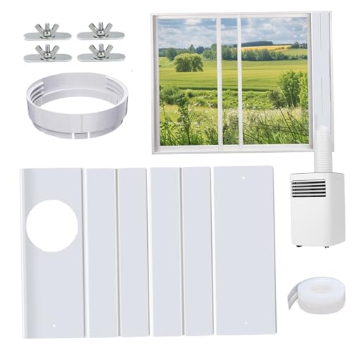 Kit de ventilation de fenêtre CA portable réglable 4 pièces pour conduit 130 et 150 mm