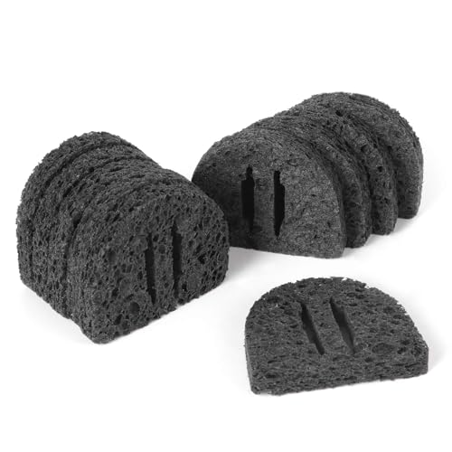 Image of Cleaning Solder Sponge 50x60x10mm for Soldering Rework Station Iron Tips Cleaner Half Round Black 20pcs
