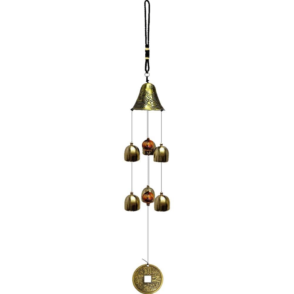Danlai Style3 Lucky Wind Chimes Metal Garden Bells Hanging Decor Vintage Feng Shui Wind Bell For Home Outdoor Garden Patio