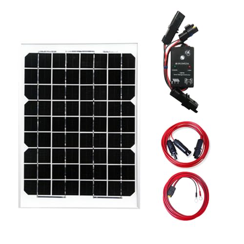 12V バッテリー充電 10W ソーラーパネル ソーラー 発電 充電 セット 5A チャージコントローラー 蓄電 チャージャー 防水 車 バイク 電気柵 ボート エレキ 維持充電 発電蓄電 キット