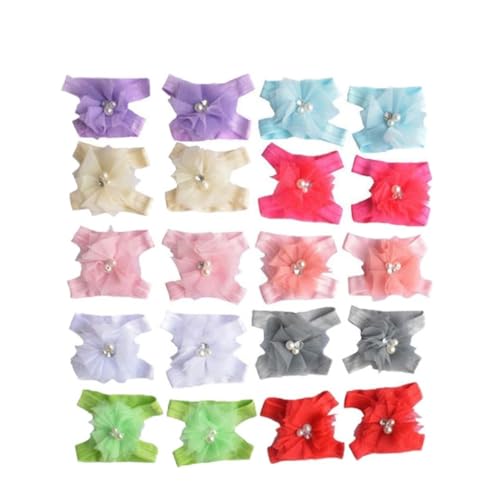 BESTonZON Infant Girls Chiffon Barefoot Sandals Flower Sandal Sock Shoes for Toddlers