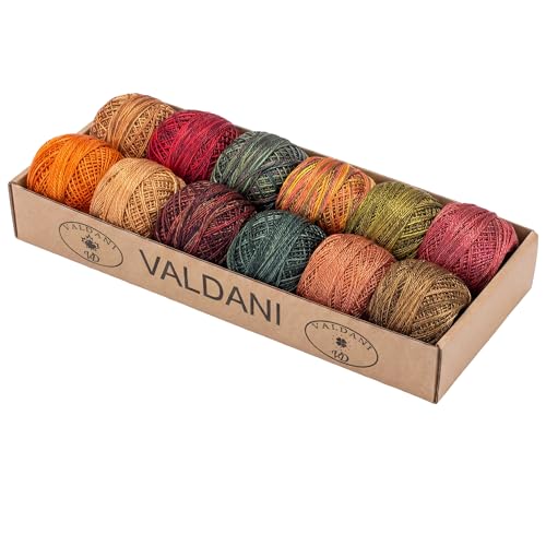 Image of Valdani Pearl Cotton Sz 12 | Fabulous Autumn | 110 Yds /Ball