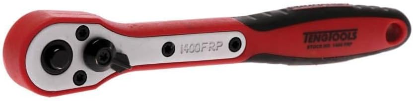 Teng Tools 1/4 Inch Drive Fibre Reinforced Ratchet - 1400FRP, Silver