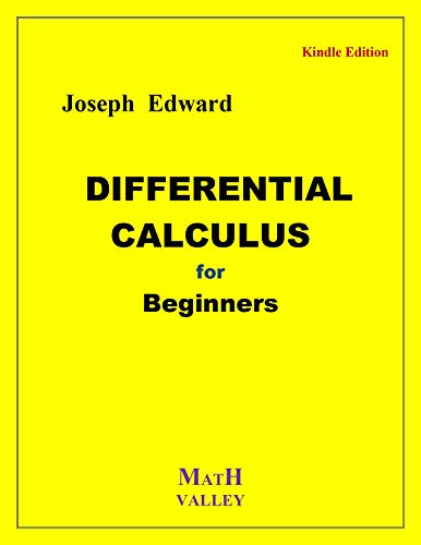 DIFFERENTIAL CALCULUS FOR BEGINNERS BY JOSEPH EDWARDS PDF visual data 5