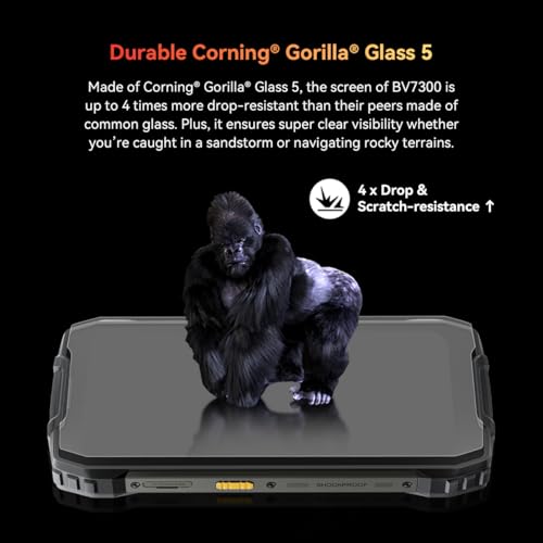 Blackview BV7300, G81 Octa Core 18Go+256Go Telephone Portable Incassable, Téléphone Débloqué, 15000mAh, 50MP+20MP+32MP, 6.67" HD+ Smartphone Incassable Etanche, Dual 4G LTE,GPS,NFC,OTG,FM, Jaune – Bild 6