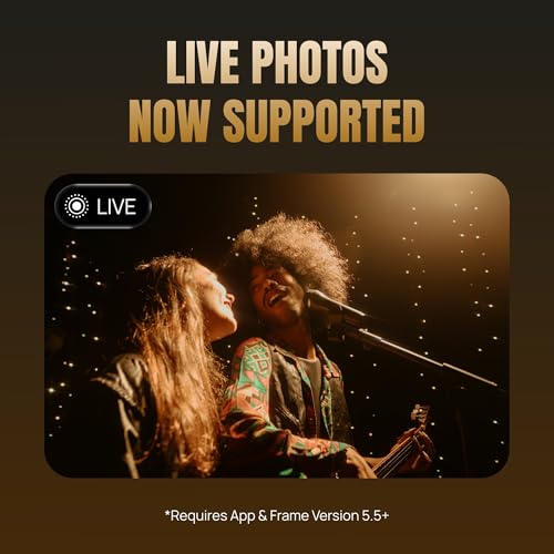 Image of ARZOPA Metal Digital Picture Frame 14 inch Free Cloud Storage No Subscription FHD IPS Anti-Glare Touchscreen Load Photos Videos from Phone Exquisite Decoration Ideal for Gifting - D14 Champagne Gold