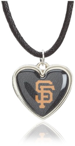 MLB San Francisco Giants Crystal Heart Reversible Necklace