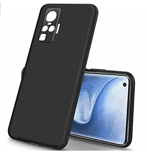 Image of Mobile Back Cover Case for Vivo X50 Pro (Silicone Case|CameraProtection|Black SC1510)