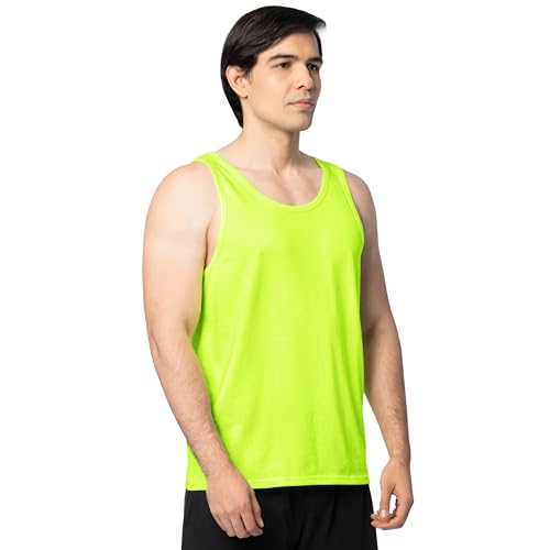 Image of Fruit of the Loom Men's Eversoft Cotton Sleeveless T Shirts, Breathable & Moisture Wicking with Odor Control, Sizes S-4X