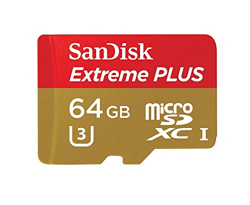 SanDisk SDSQXSG-064G-GN6MA Extreme Plus 64GB microSDXC UHS-I/U3 Card with Adapter
