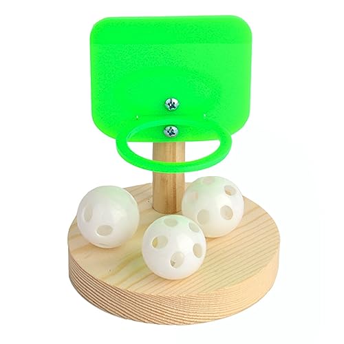 Mipcase Bird Toys Bird Toys Mini Basketball Hoop 1 Set Bird Parrot Basketball Toy Bird Trick Tabletop Toys Parrot chew Basketball Toy Tabletop Bird Toys Mini Basketball Hoop Mini Basketball Hoop