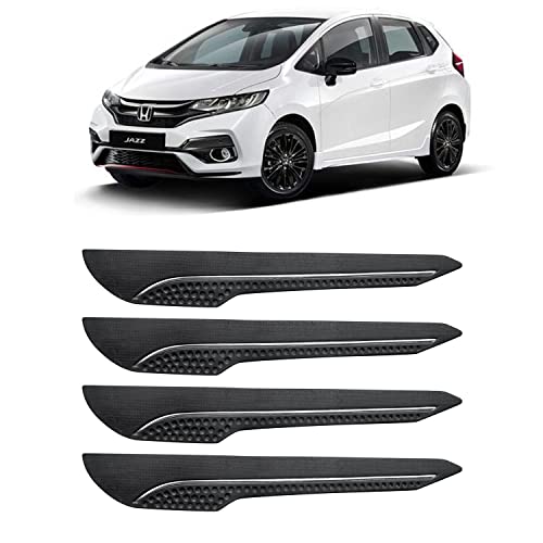 Image of AOSIS-Car Bumper Protector /Bumper Guard for Honda Jazz with Single Chrome Stripe (4-Pcs)