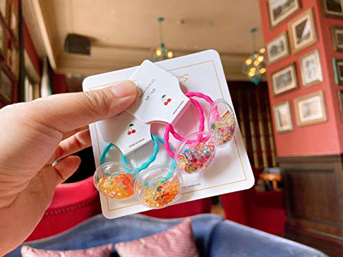Accesorios para el pelo de niña elásticos pequeños de colores 8