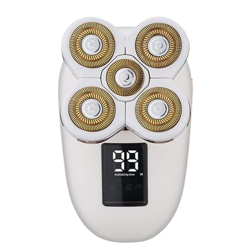 IMUSINICE Afeitadora Eléctrica Capacidad 600 Mah Recargable para Hombres Pantalla Digital Lcd, Afeitado Cómodo, Cuerpo de Plástico y Metal para Uso Diario