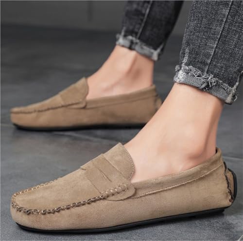 Mens Loafers Simple Moccasins Shoes Lightweight Comfortable Anti-Slip Party Slip-ons3