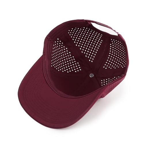 Image of Quick Dry Baseball Cap Curved Brim Mesh Snapback Hat for Men Women