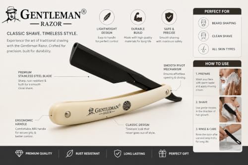 RT SHOP Men's Barber Shaving Razor 55g - Image 5