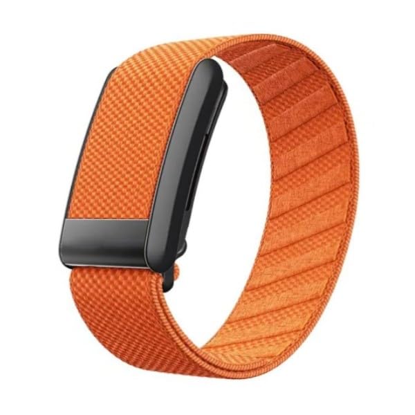 Panda Bobo Bands for Whoop 5.0, Nylon Knit Replacement Strap Only, 24mm, Super Elastic, Sweat-Wicking & Ultra-Breathable (Orange)