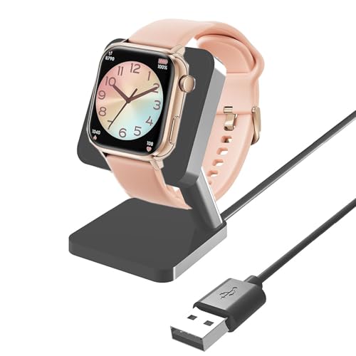 Cargador Blueshaweu 2.0 soporte de escritorio para reloj inteligente de 1.96 pulgadas negro