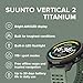SUUNTO Vertical 2 GPS Sport Watch, Bright 1.5” AMOLED Touchscreen, LED Flashlight, 20-Day Battery Life, Offline Maps, Training Metrics & Recovery Insights, Dual-GNSS, 115+ Sport Modes, Sage Titanium
