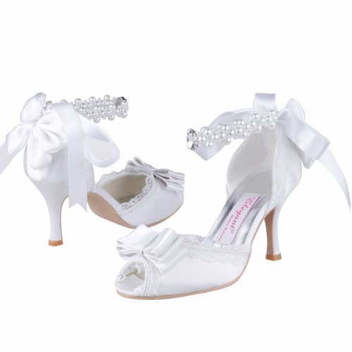 Elegantpark A3202 Sandali da Sposa col Tacco