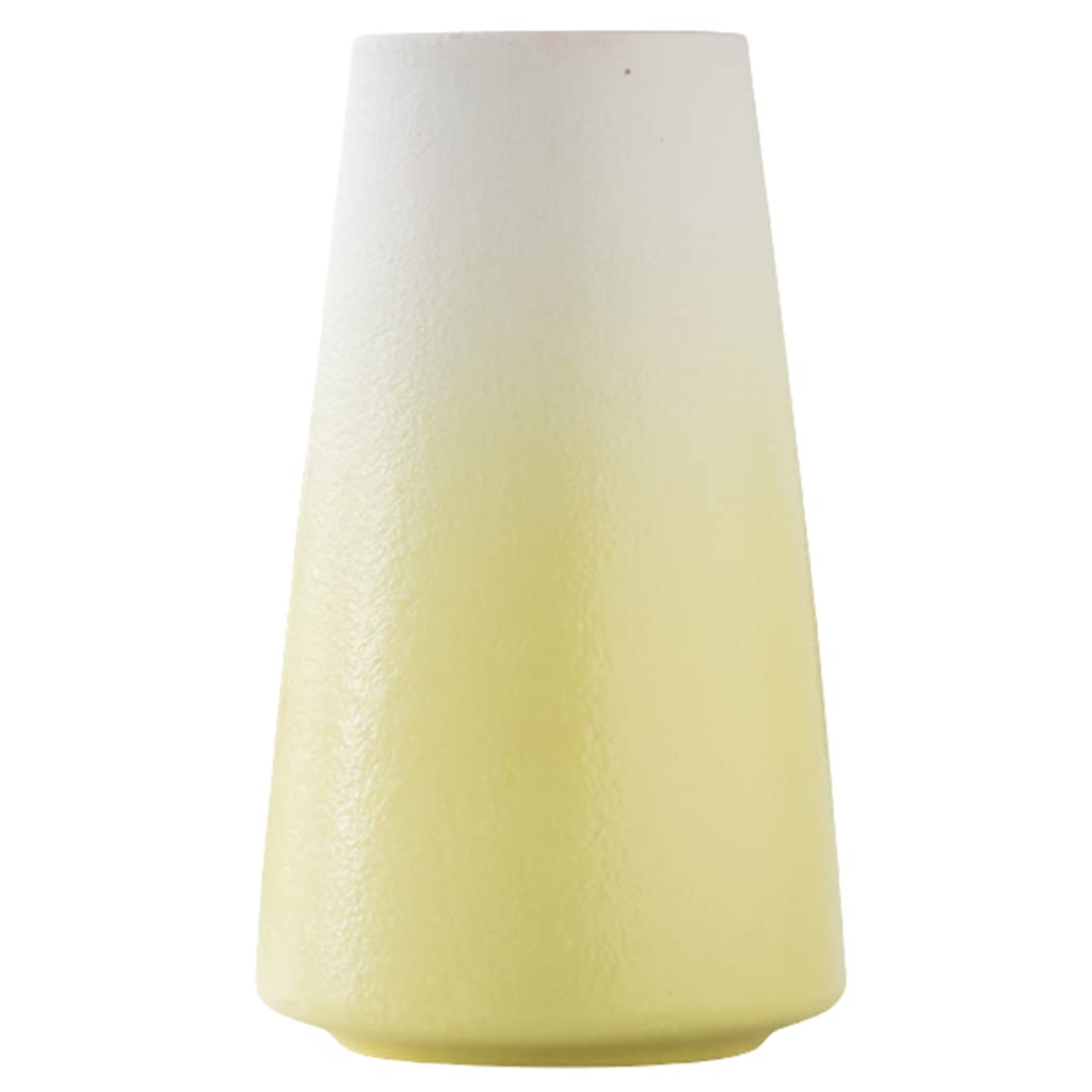 Ngdfgr Yellow Vase Ceramic Vases,Gradient Color Vase With Wide Mouth Minimalistic Flower Vases Countertop Adornment Living Room Centerpiece Minimalism ( 5.9),-5.9