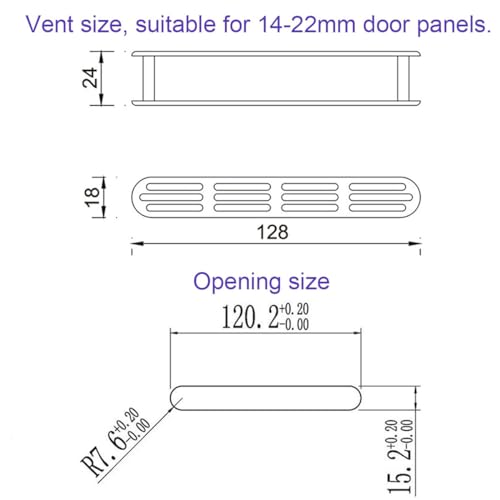Grille d'aération perforée en aluminium anodisé pour dressing haut de gamme - 4