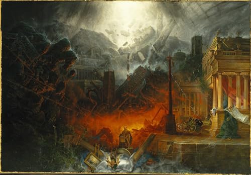 Tableau impression d'art Samuel Colman affiche Au bord du destin déco murale