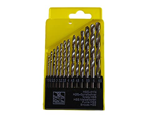 Zebra Premium Tools Z-HD01 HSS Drill Bit Set Of 13Pcs | High Speed Steel Drilling Bits For Wood, Metal, Plastic Home Drilling (B091FS9JYM) Amazon Price History, Amazon Price Tracker