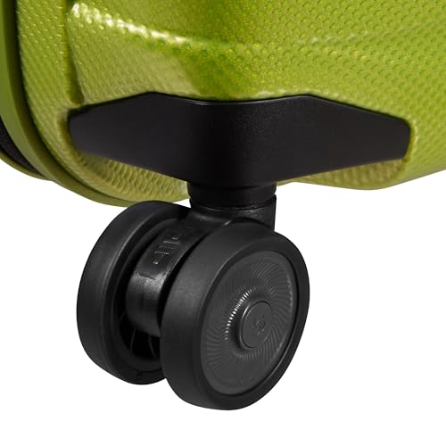 Image of Samsonite Proxis Global Carry-On Hardside Luggage with Dual Spinner Wheels, Airline Approved - Innovative Roxkin Lightweight Shell With Ultimate Durability- TSA Lock, Telescopic Handle - Lime