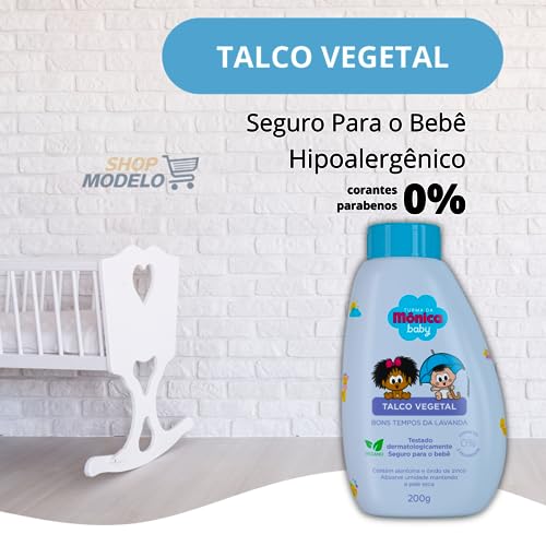 Turma Da Monica Baby Talco Infantil Turma Da Mônica Baby Lavanda 200Gr