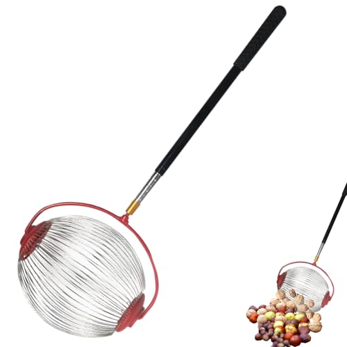 Nut Picker Upper, Acorn Fruit Collector, Acorn Gatherer, Walnuts Chestnuts Collector, Multifunctional Picker Gardening Tools Ergonomic Handle for Pear, Jujube, Hickory, Chestnuts, Buckeyes