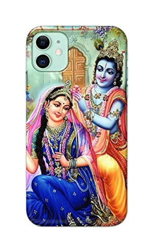 Image of Printed Hard Back Cover Case for Apple iPhone 11 Back Cover (Radha Krishna) -1803