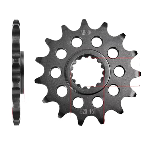 Pignon avant 520-15T anti-usure en acier 20CrMnTi pour restaurer la transmission KTM EXC