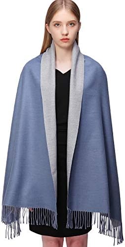 RIIQIICHY Winter Scarf Pashmina Shawl Wrap for Women Long Large Warm Thick Reversible Scarves