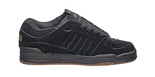 Image of Globe Mens Fusion Skate Shoes, Black /Black /Brown, 13 M US