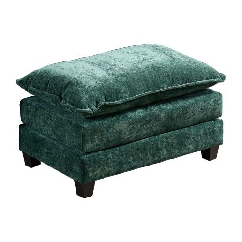 Shenyon Movable Ottoman Footrest for Sectional Sofas, Comfy Double Layer, Chenille Fabric, Flexible Extension for Sectional, L-Shaped or U-Shaped