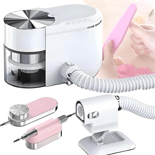 Aspirador de uñas con extractor silencioso y taladro de velocidad para manicura gel 2