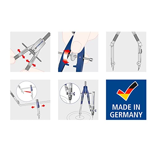 Compas technique micrométrique Staedtler coffret avec adaptateur - 7