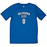 Outerstuff NBA Youth 8-20 Performance Name and Number Jersey T-Shirt (Russell Westbrook, Small 8)