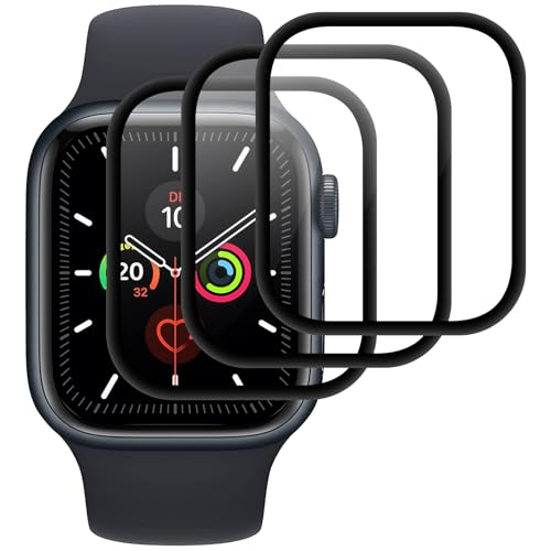 Joeyu (3 pezzi) Pellicole Protettive per Apple watch Series 6/5/4/SE/SE2/SE3 40mm, Pellicola, Durezza 9H, Anti-Frankmentazione, Senza Bolle, Anti-Graffio, Etro Temperato