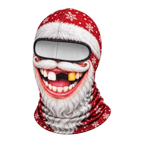 Christmas Masks for Adults 3D Funny Realistic Face Balaclava Old Man Mask - image 1