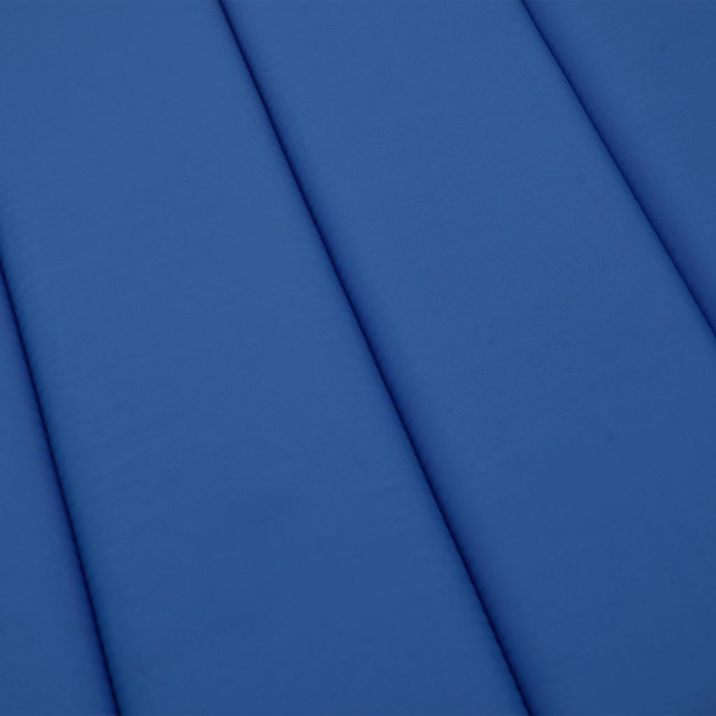 vidaXL Cojín para Tumbona, Almohada con Respaldo, Acolchado para Asiento Silla Sofá, Cojín para Jardín Patio, Tela Azul Klein 186x58x4 cm