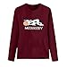 Haut pour femme 16 cm, col rond fluide, bretelles en dentelle, hauts de solde pour femmes, chandail long sweat-shirt à manches longues, chemises imprimées pour femmes, bordeaux, XXXL