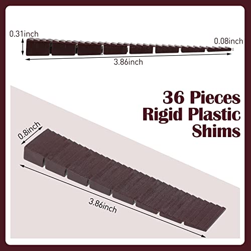 image for Jetec 36 Pieces 4 Inch Slopes Plastic Composite Shims Leveling Wedges 