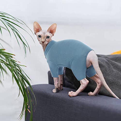 Miniatura 6 de Hjyokuso Ropa Para Gatos Sphynx, Suéteres Suaves Y Transpirables Para Gatos Solo Para Gatos, Abrigo Para Gatos Con Cuatro Patas, Suéteres Cálidos Para Gatos,Camiseta Para Gatos,Pijama Para Gatos Para
